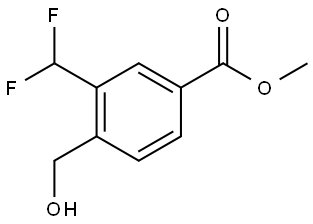 Methyl 3-(difluoromethyl)-4-(hydroxymethyl)benzoate Struktur