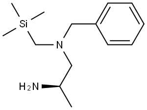 1,2-Propanediamine, N1-(phenylmethyl)-N1-[(trimethylsilyl)methyl]-, (2R)- Struktur