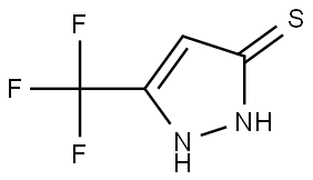 1,2-Dihydro-5-(trifluoromethyl)-3H-pyrazole-3-thione Struktur