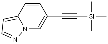 6-((trimethylsilyl)ethynyl)pyrazolo[1,5-a]pyridine Struktur