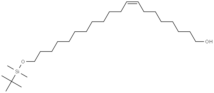 8-Eicosen-1-ol, 20-[[(1,1-dimethylethyl)dimethylsilyl]oxy]-, (8Z)- Struktur