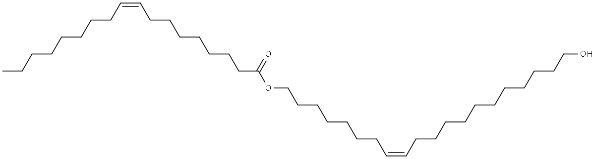 9-Octadecenoic acid (9Z)-, (8Z)-20-hydroxy-8-eicosen-1-yl ester Struktur