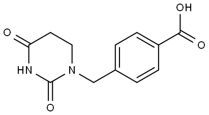 4-((2,4-Dioxotetrahydropyrimidin-1(2H)-yl)methyl)benzoic acid Struktur