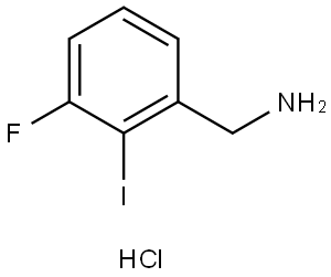 (3-Fluoro-2-iodophenyl)methanamine (hydrochloride) Struktur