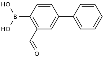 Boronic acid, B-(3-formyl[1,1′-biphenyl]-4-yl)- Struktur
