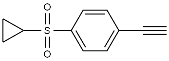 1-(Cyclopropylsulfonyl)-4-ethynylbenzene Struktur