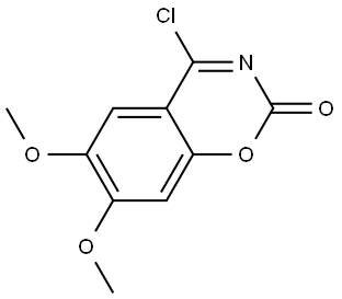 4-Chloro-6,7-dimethoxy-2H-benzo[e][1,3]oxazin-2-one Struktur