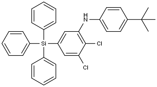 C34H31Cl2NSi Struktur