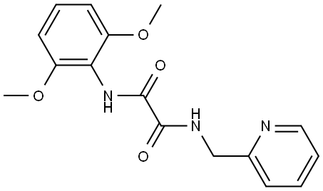 Ethanediamide, N1-(2,6-dimethoxyphenyl)-N2-(2-pyridinylmethyl)- Struktur