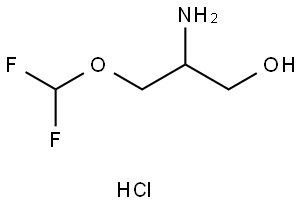 2-Amino-3-(difluoromethoxy)propan-1-ol hydrochloride Struktur
