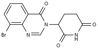 3-(8-Bromo-4-oxoquinazolin-3(4H)-yl)piperidine-2,6-dione Struktur