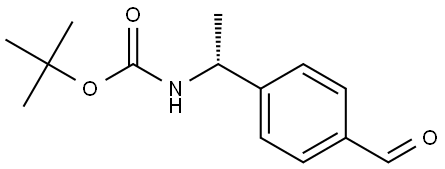 tert-Butyl (R)-(1-(4-formylphenyl)ethyl)carbamate Struktur