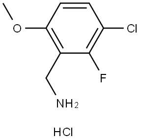 (3-Chloro-2-fluoro-6-methoxyphenyl)methanamine hydrochloride Struktur