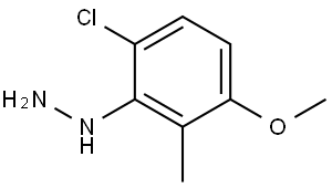 (6-Chloro-3-methoxy-2-methylphenyl)hydrazine Struktur