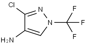 3-Chloro-1-(trifluoromethyl)-1H-pyrazol-4-amine Struktur