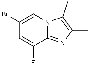 6-Bromo-8-fluoro-2,3-dimethylimidazo[1,2-a]pyridine Struktur