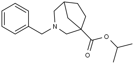 3-Azabicyclo[3.2.1]octane-1-carboxylic acid, 3-(phenylmethyl)-, 1-methylethyl ester Struktur