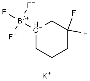 (3,3-Difluorocyclohexyl)trifluoroborate potassium Struktur