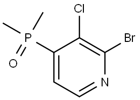 (2-Bromo-3-chloropyridin-4-yl)dimethylphosphine oxide Struktur