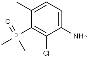 (3-Amino-2-chloro-6-methylphenyl)dimethylphosphine oxide Struktur
