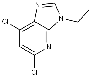 5,7-Dichloro-3-ethyl-3H-imidazo[4,5-b]pyridine Struktur