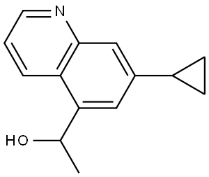 1-(7-Cyclopropylquinolin-5-yl)ethanol Struktur