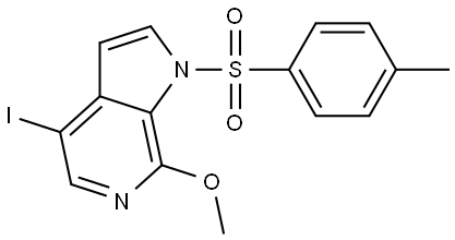 4-Iodo-7-methoxy-1-tosyl-1H-pyrrolo[2,3-c]pyridine Struktur