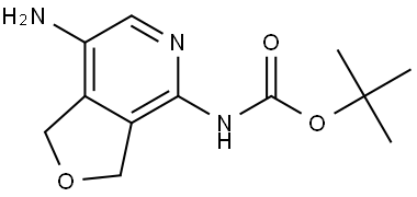 tert-Butyl (7-amino-1,3-dihydrofuro[3,4-c]pyridin-4-yl)carbamate Struktur