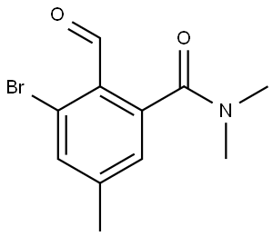 3-Bromo-2-formyl-N,N,5-trimethylbenzamide Struktur