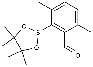 3,6-Dimethyl-2-(4,4,5,5-tetramethyl-1,3,2-dioxaborolan-2-yl)benzaldehyde Struktur