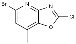 5-Bromo-2-chloro-7-methyloxazolo[4,5-b]pyridine Struktur