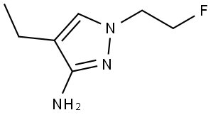 4-Ethyl-1-(2-fluoroethyl)-1H-pyrazol-3-amine Struktur