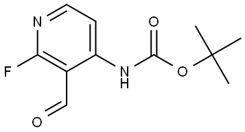 tert-Butyl (2-fluoro-3-formylpyridin-4-yl)carbamate Struktur