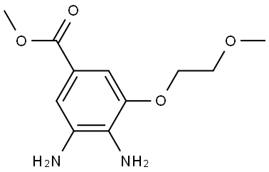 Methyl 3,4-diamino-5-(2-methoxyethoxy)benzoate Struktur