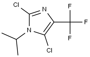 2,5-Dichloro-1-isopropyl-4-(trifluoromethyl)-1H-imidazole Struktur