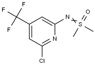 ((6-Chloro-4-(trifluoromethyl)pyridin-2-yl)imino)dimethyl-l6-sulfanone Struktur