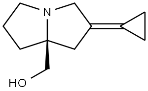 (S)-(2-Cyclopropylidenetetrahydro-1H-pyrrolizin-7a(5H)-yl)methanol Struktur