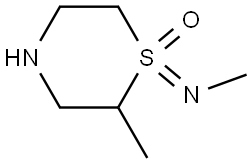 2-Methyl-1-(methylimino)-1l6-thiomorpholine 1-oxide Struktur