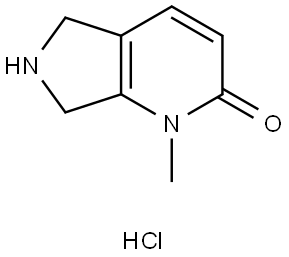 1-Methyl-1,5,6,7-tetrahydro-2H-pyrrolo[3,4-b]pyridin-2-one hydrochloride Struktur