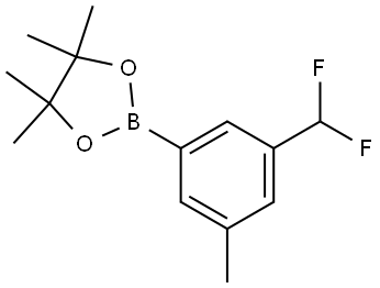 2-[3-(difluoromethyl)-5-methylphenyl]-4,4,5,5-tetra
methyl-1,3,2-dioxaborolane Struktur