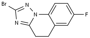 2-Bromo-7-fluoro-4,5-dihydro-[1,2,4]triazolo[1,5-a]quinoline Struktur