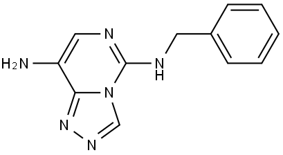 N5-Benzyl-[1,2,4]triazolo[4,3-c]pyrimidine-5,8-diamine Struktur