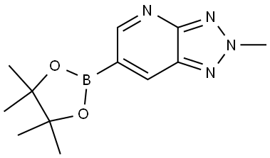 2-Methyl-6-(4,4,5,5-tetramethyl-1,3,2-dioxaborolan-2-yl)-2H-[1,2,3]triazolo[4,5-b]pyridine Struktur