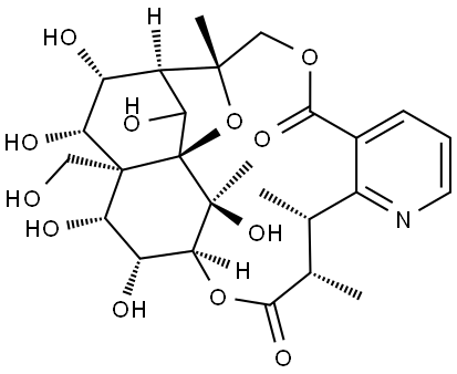 Hexadesacetyleuomynine Struktur