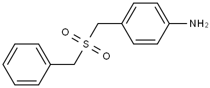 4-((Benzylsulfonyl)methyl)aniline Struktur