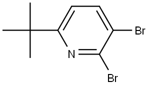 2,3-dibromo-6-tert-butylpyridine Struktur