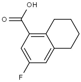 3-Fluoro-5,6,7,8-tetrahydronaphthalene-1-carboxylic acid Struktur
