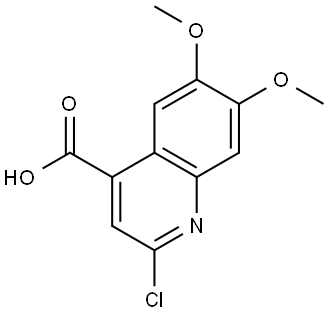 2-Chloro-6,7-dimethoxyquinoline-4-carboxylic acid Struktur
