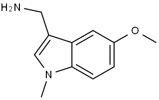 (5-Methoxy-1-methyl-1H-indol-3-yl)methanamine Struktur