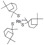 rhodium(3+) 2,6,6-trimethylbicyclo[3.1.1]heptane-2-thiolate Struktur